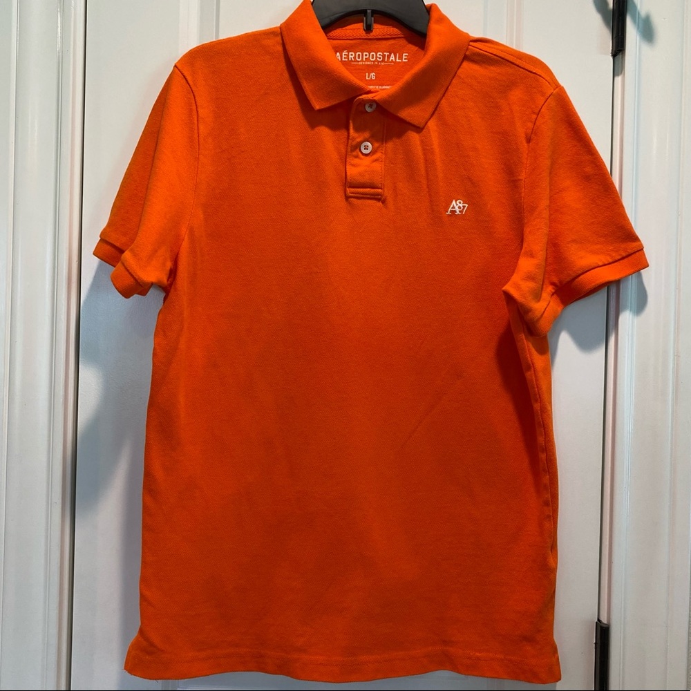 Aeropostale A87 Logo Piqué Polo